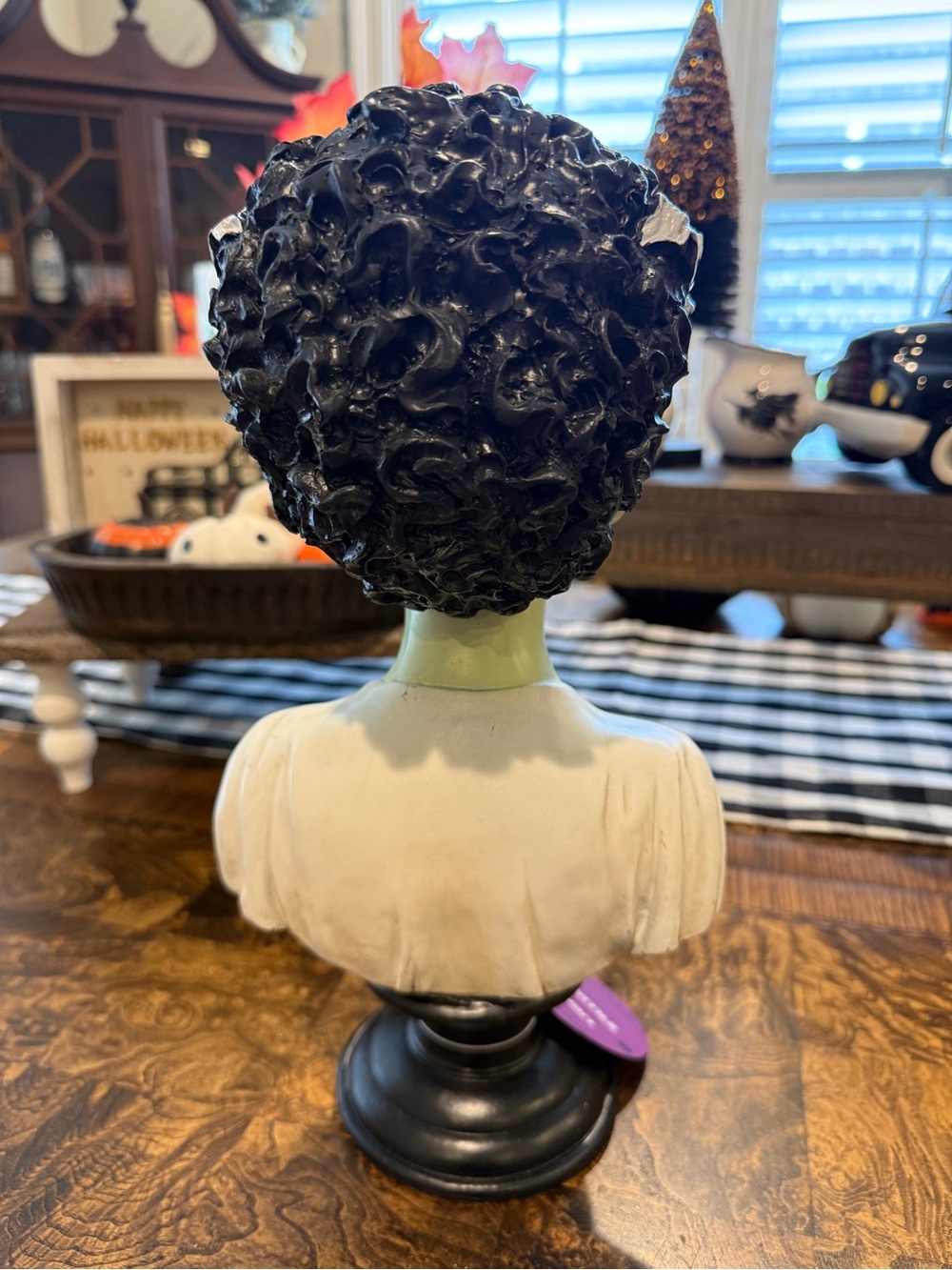 T.J.Maxx Green & Black Frankenstein Bride Bust Decorative Accent - Picture 3 of 4